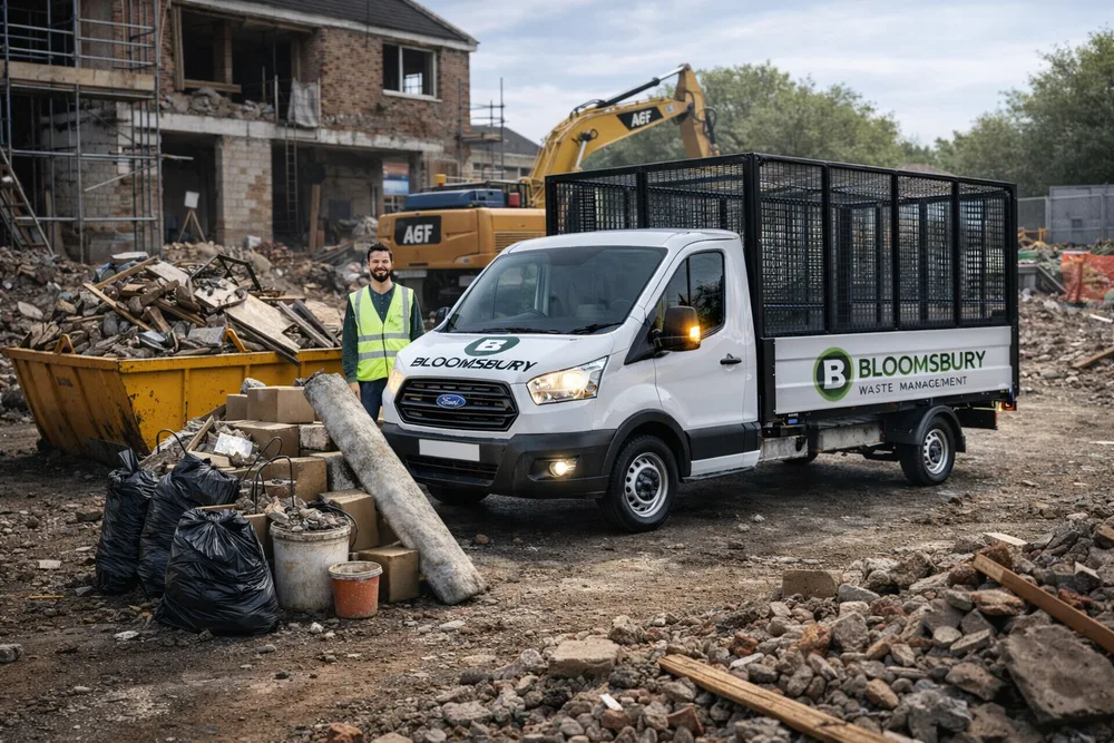 Waste removal on a construction project