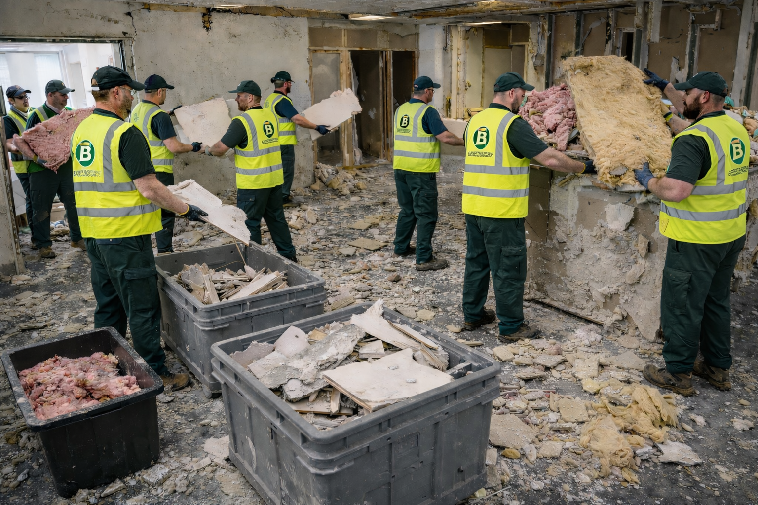  POPs Waste Removal (Plasterboard & Insulation) 